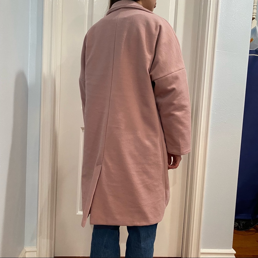 Yes Style Single Button Drop Sleeves Pink Coat Size S - Picture 13 of 14